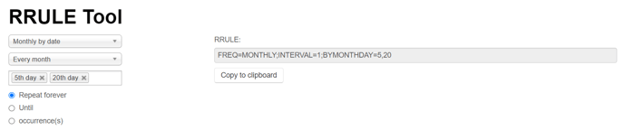 rrule example icalendar